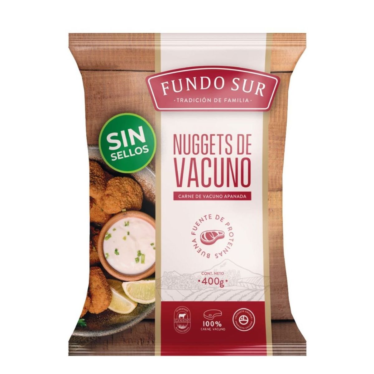 FUNDO SUR - Nuggets de Vacuno Congelado Fundo Sur 400 g