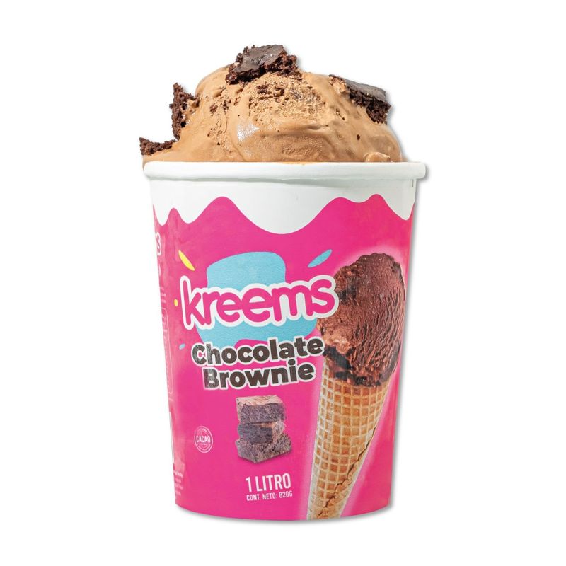 KREEMS - HELADO DE LECHE CHOCOLATE BROWNIE 1LT