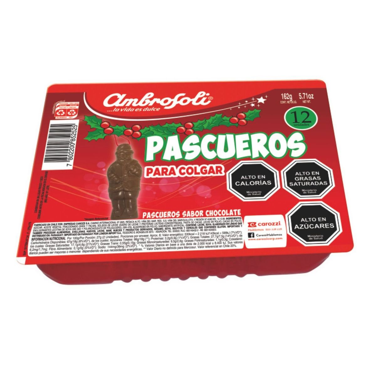 AMBROSOLI - Chocolates de Pascueros para Colgar Ambrosoli 162 g