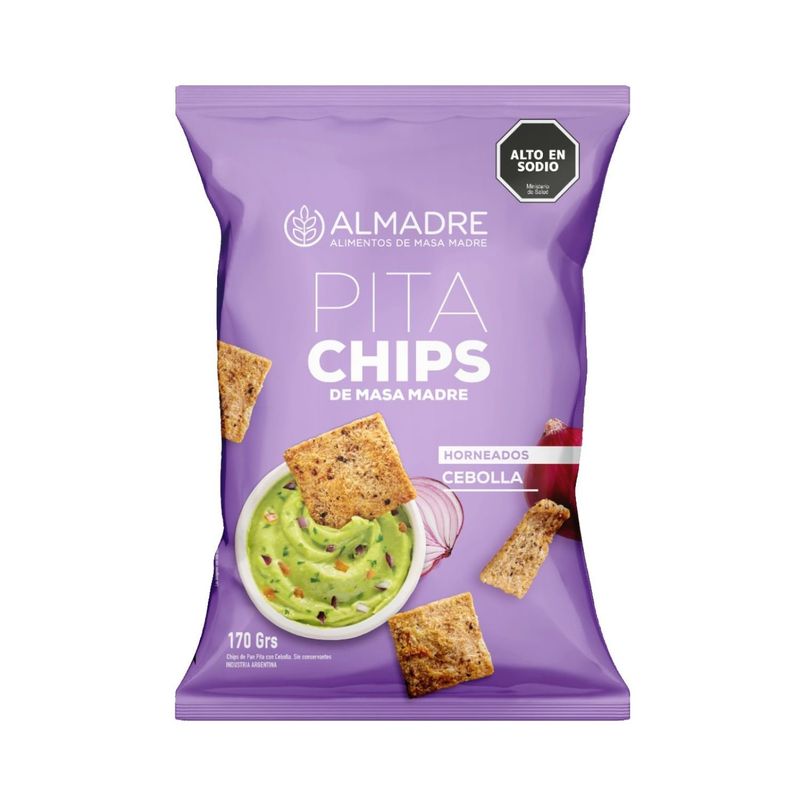 ALMADRE - Snack Pita Chips Sabor Cebolla Almadre 170 g