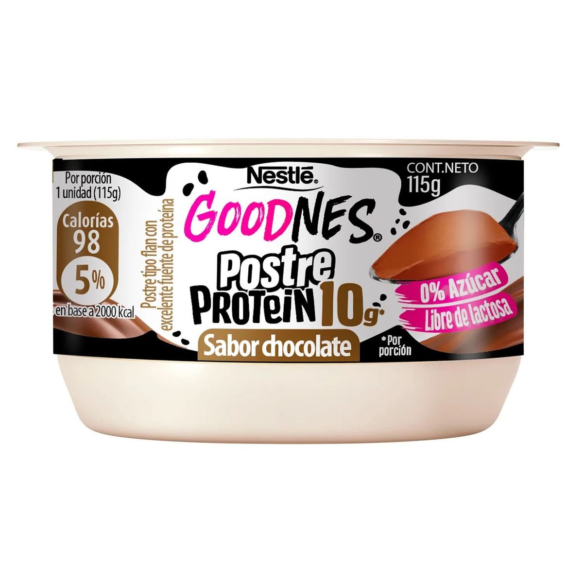 NESTLE - Postre Goodnes Protein Sabor Chocolate 115 g