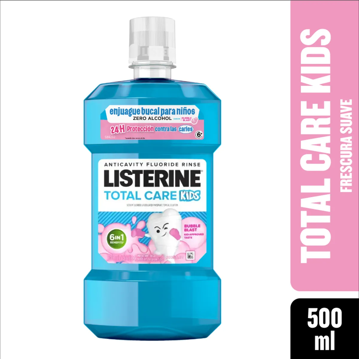 LISTERINE - Enjuague Bucal Niños Listerine Smart Rinse 500 ml