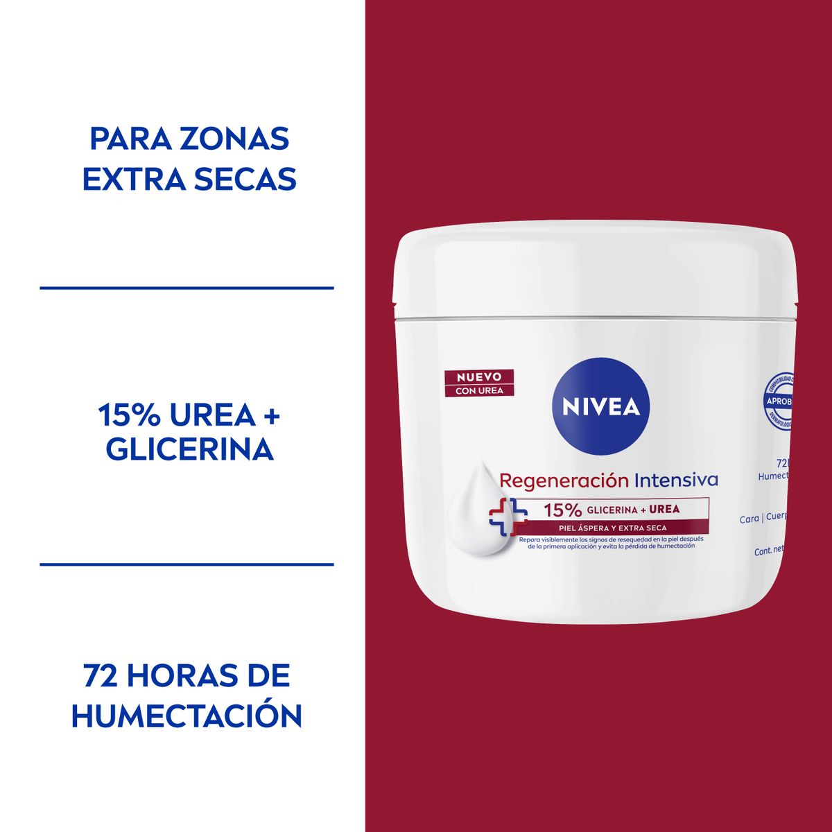 NIVEA - Crema Corporal Nivea Regeneración Intensiva 400 ml
