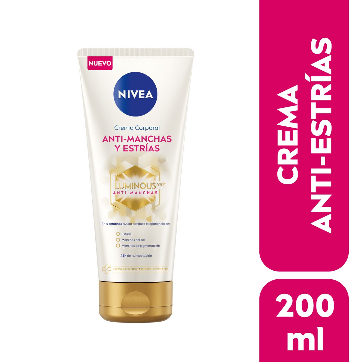 NIVEA - Crema Corporal Nivea Luminous Anti Manchas y Estrías 200 ml