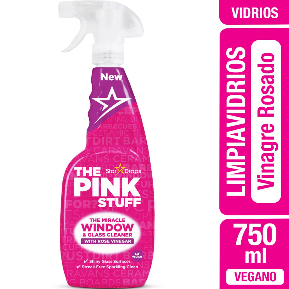 THE PINK STUFF - Limpiavidrios Vinagre The Pink Stuff 750 ml
