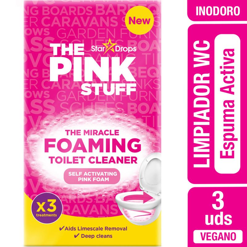 THE PINK STUFF - Limpiador Inodoro Espuma Activa The Pink Stuff 3 Un