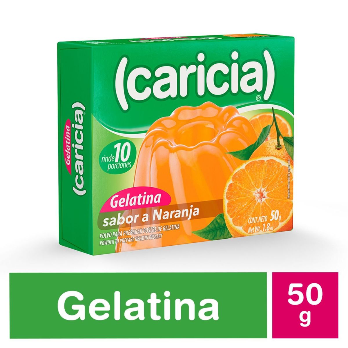 CARICIA - Gelatina Caricia Naranja 50 g