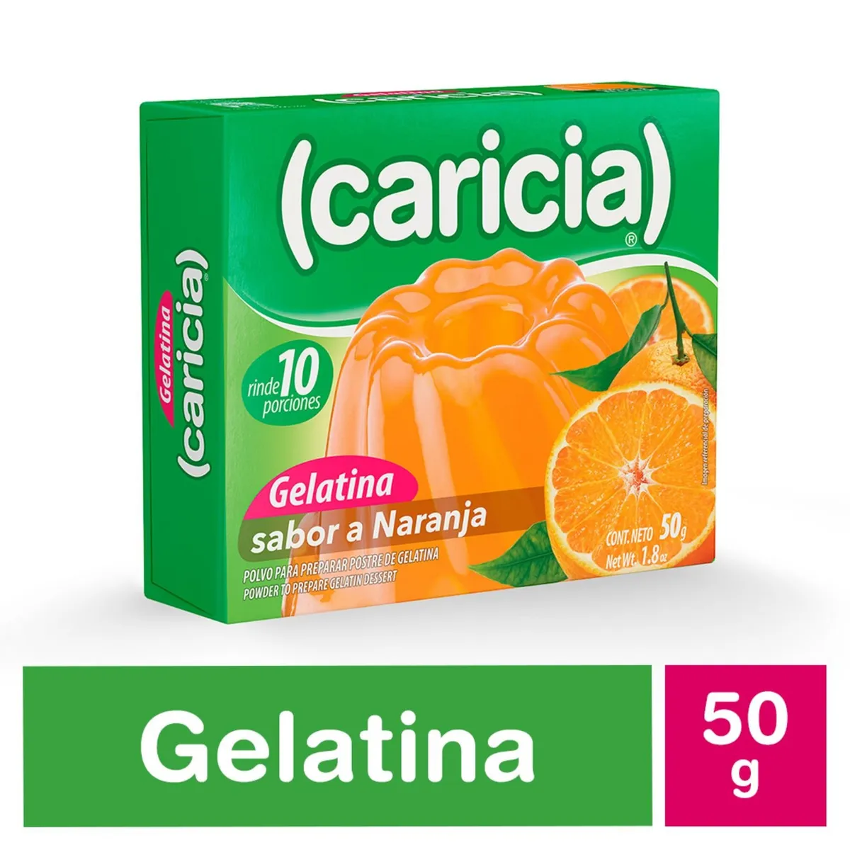 CARICIA - Gelatina Caricia Naranja 50 g