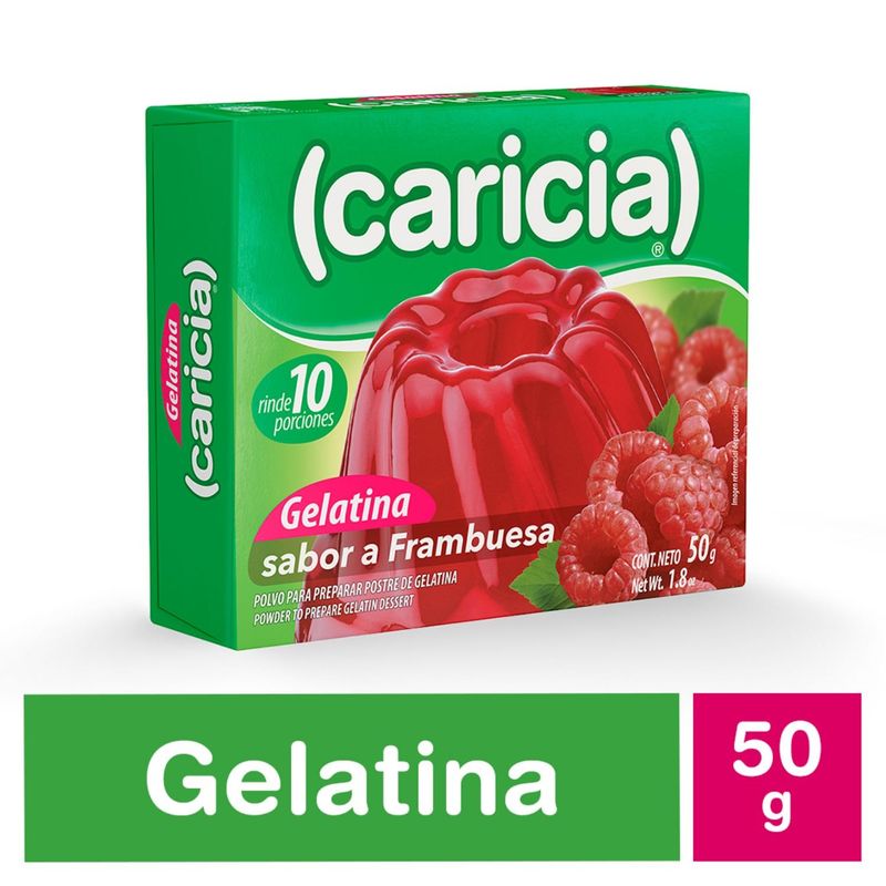 CARICIA - Gelatina Caricia Frambuesa 50 g