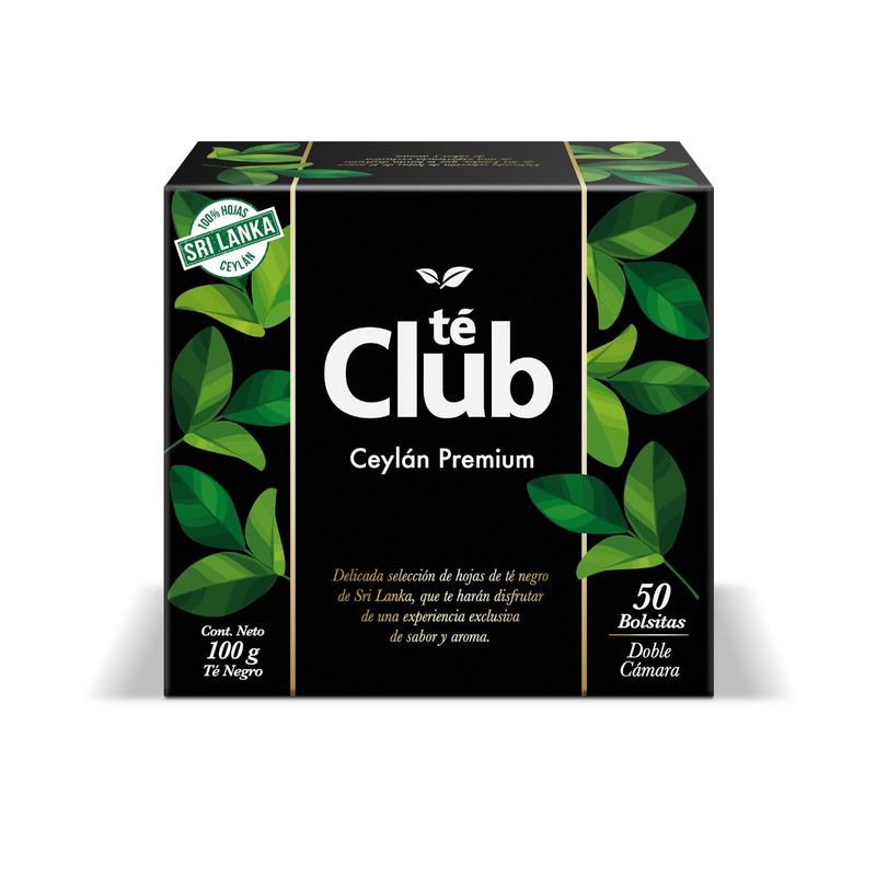 TE CLUB - Té Ceylan Premium 50 Un