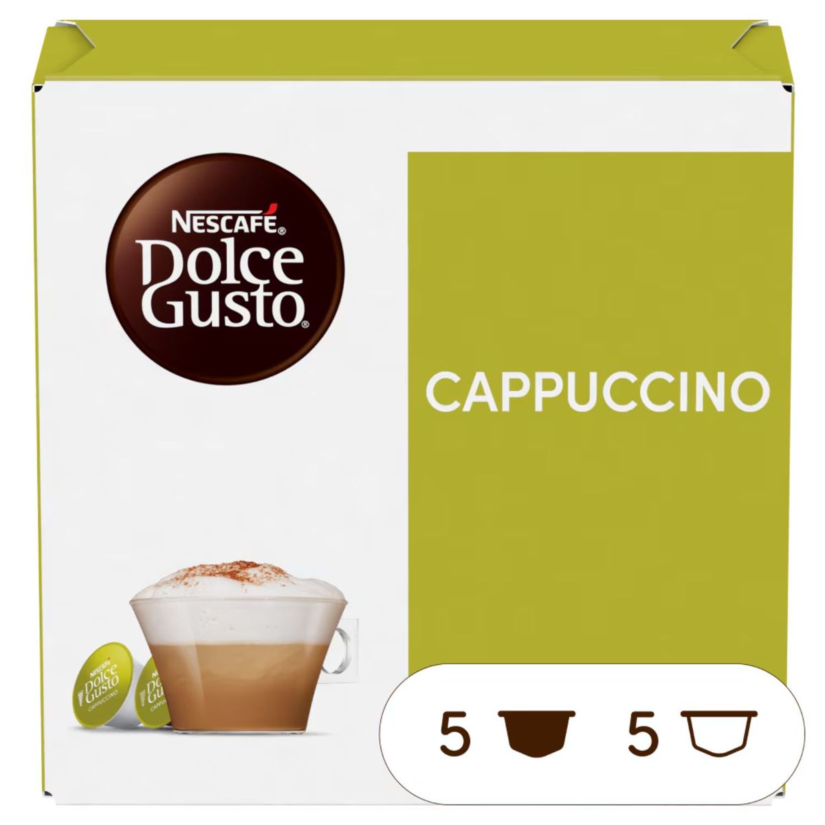 DOLCE GUSTO - Cápsulas de Café Dolce Gusto Capuccino 5 porciones