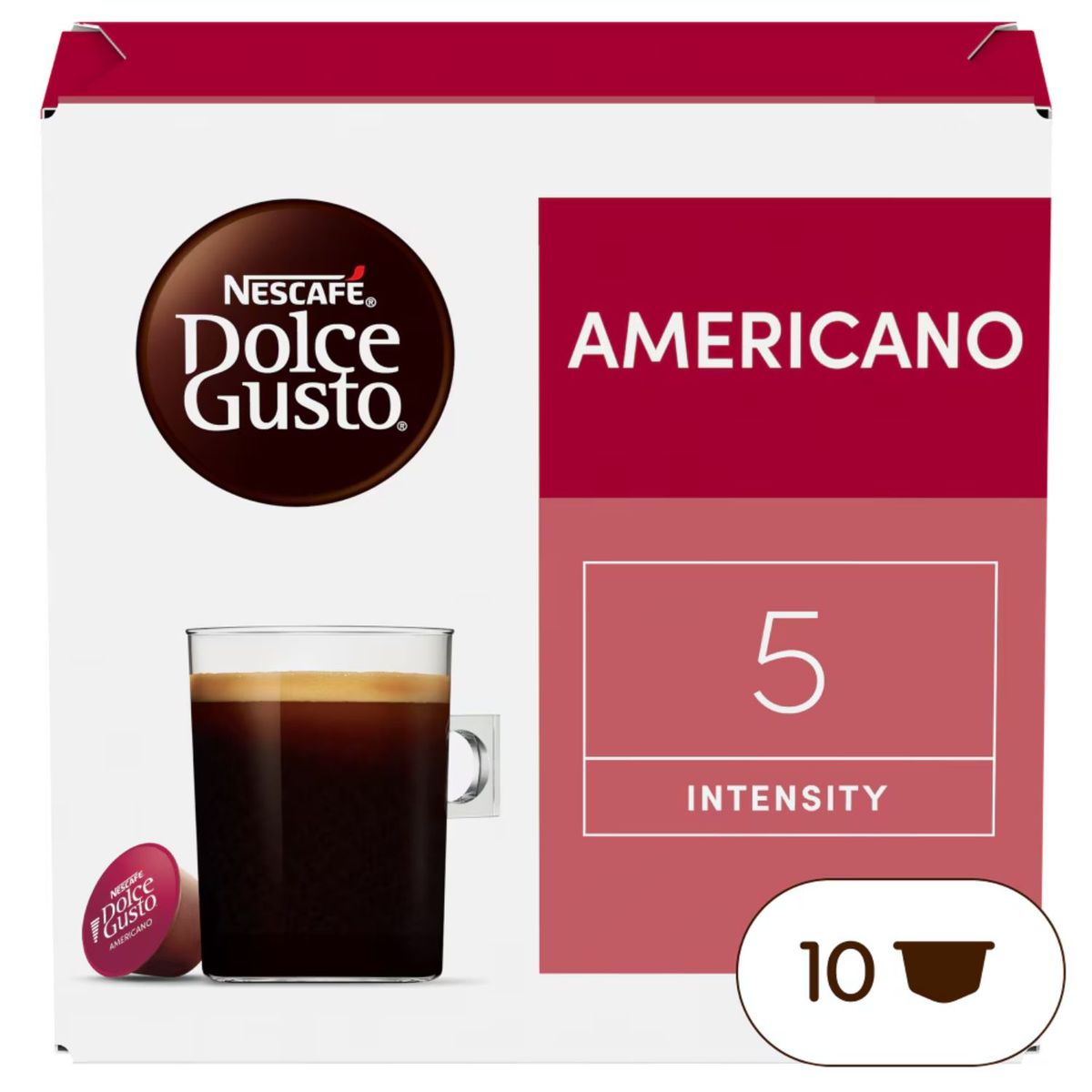 DOLCE GUSTO - Cápsulas de Café Dolce Gusto Americano 10 Un