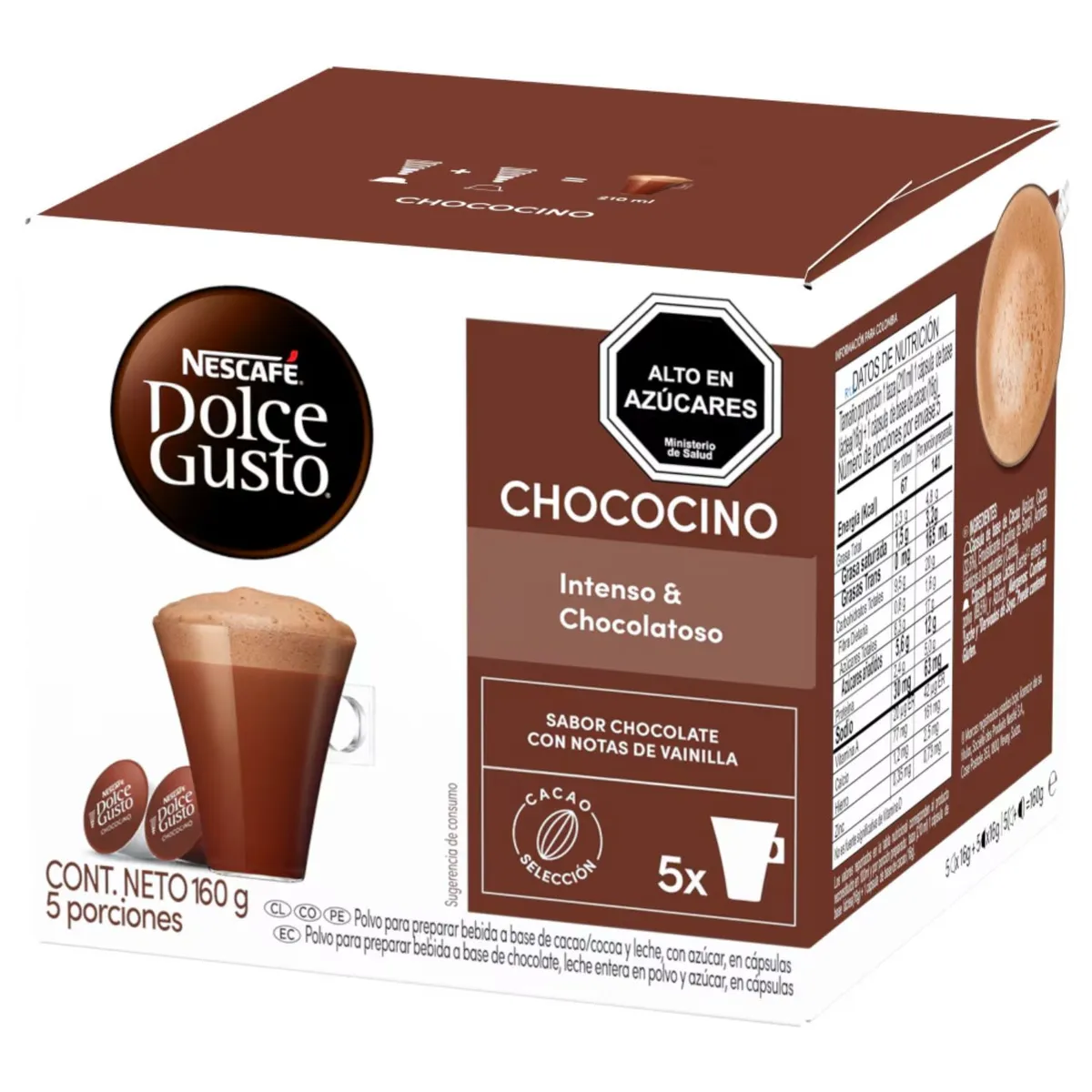 DOLCE GUSTO - Cápsulas de Café Dolce Gusto Chococino 5 porciones