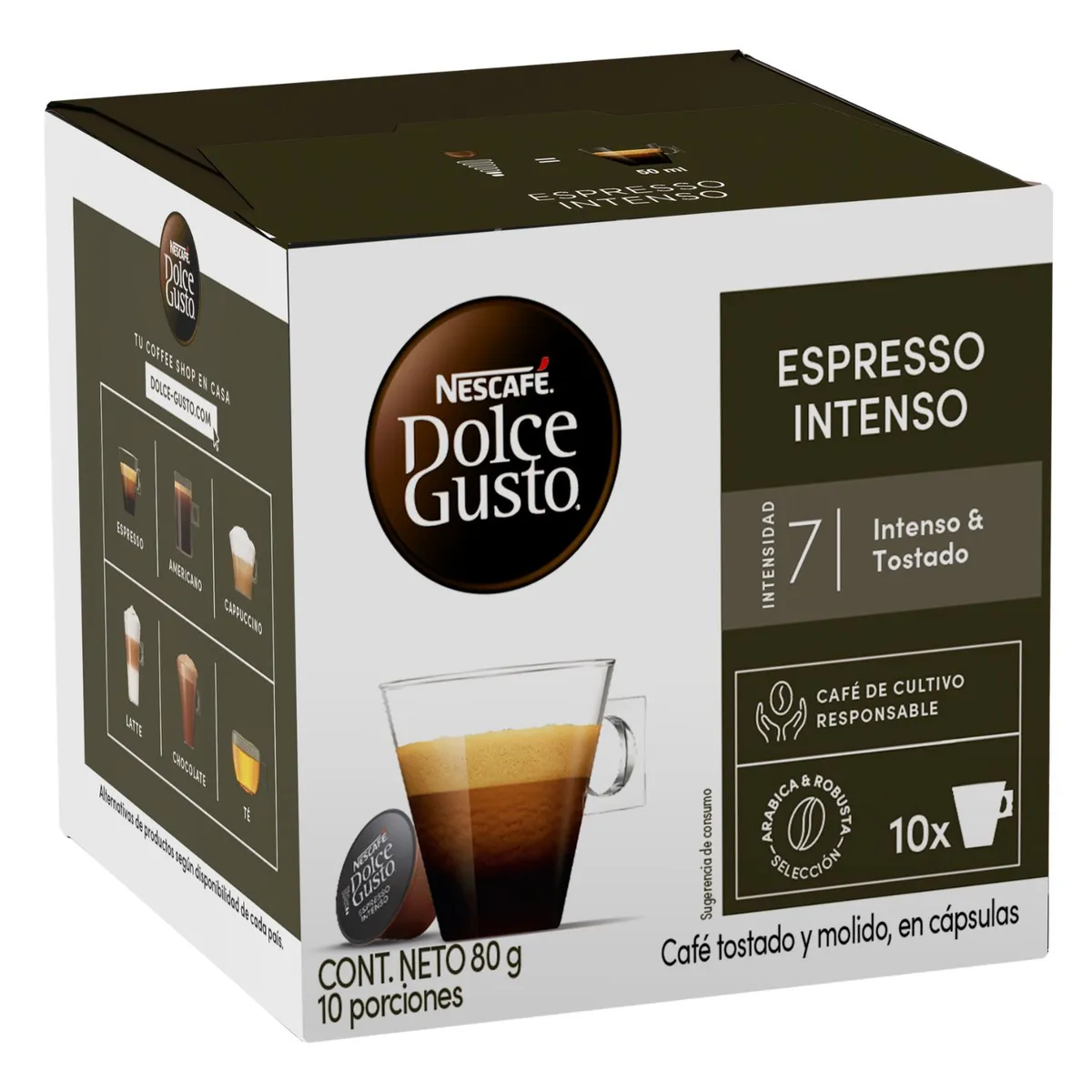 DOLCE GUSTO - Cápsulas de Café Dolce Gusto Espresso Intenso 10 Un