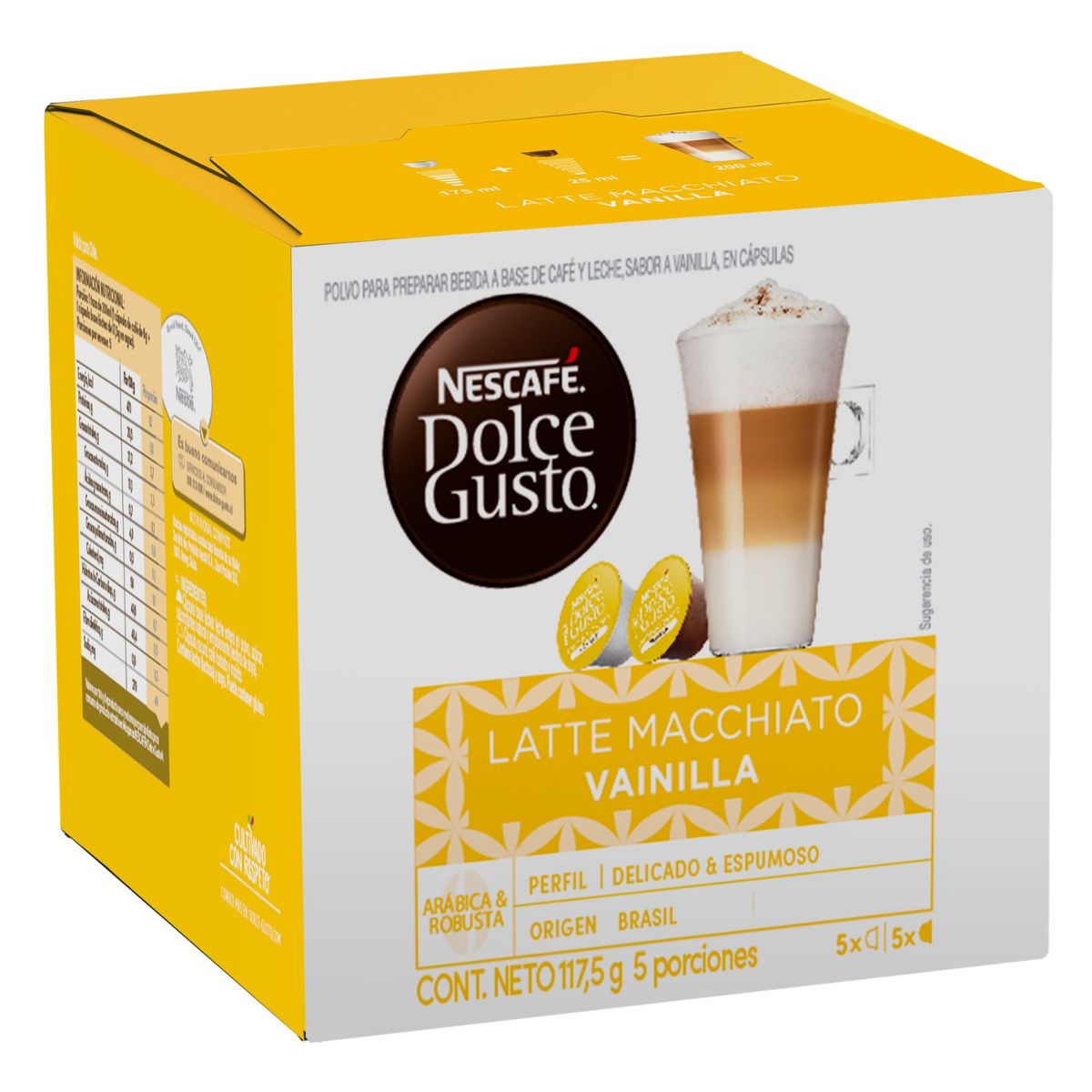 DOLCE GUSTO - Cápsulas de Café Dolce Gusto Latte Macchiato Vainilla 10 Un