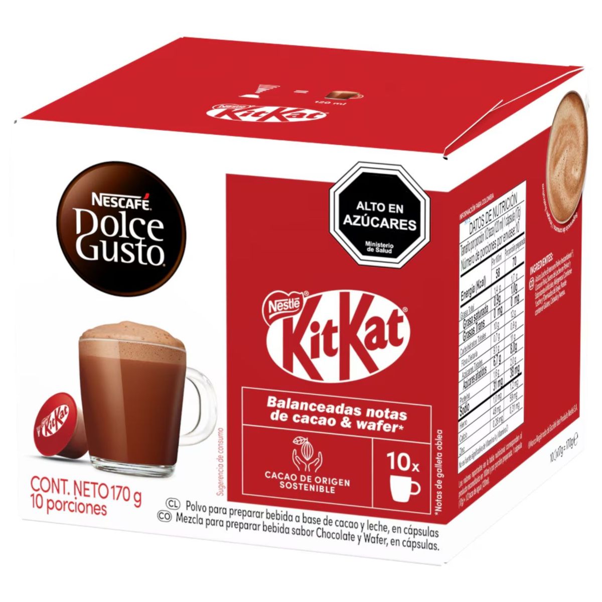 DOLCE GUSTO - Cápsulas de Café Dolce Gusto Kit Kat 10 Un