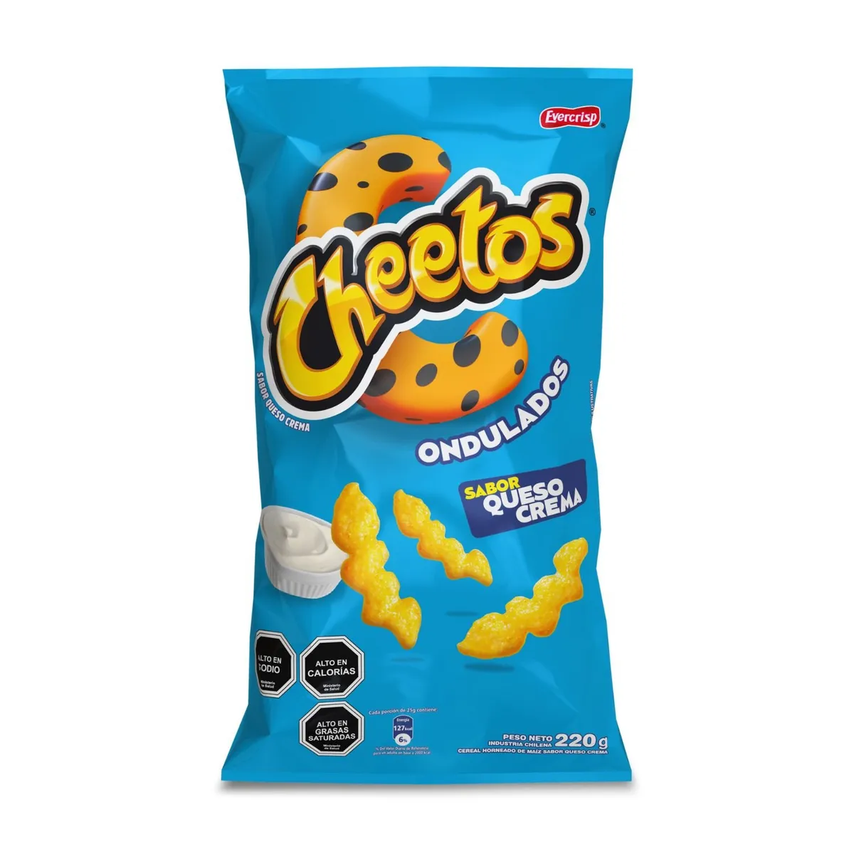 EVERCRISP - Cheetos Sabor Queso Crema Evercrips 220 g
