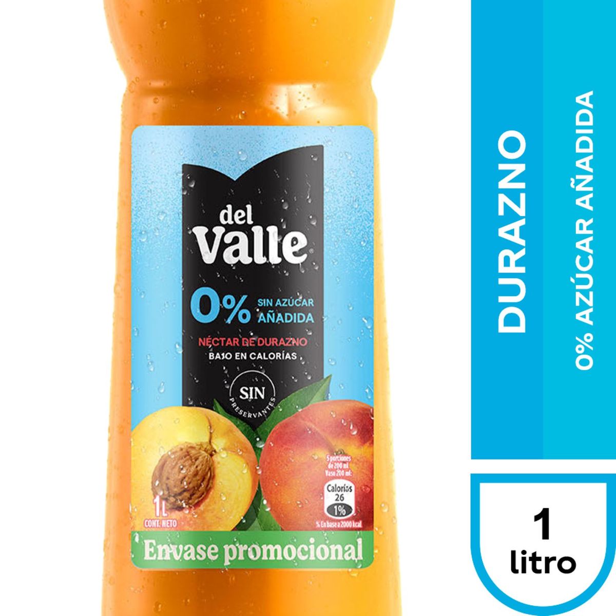 DEL VALLE - Néctar del Valle Durazno Light 1 lt