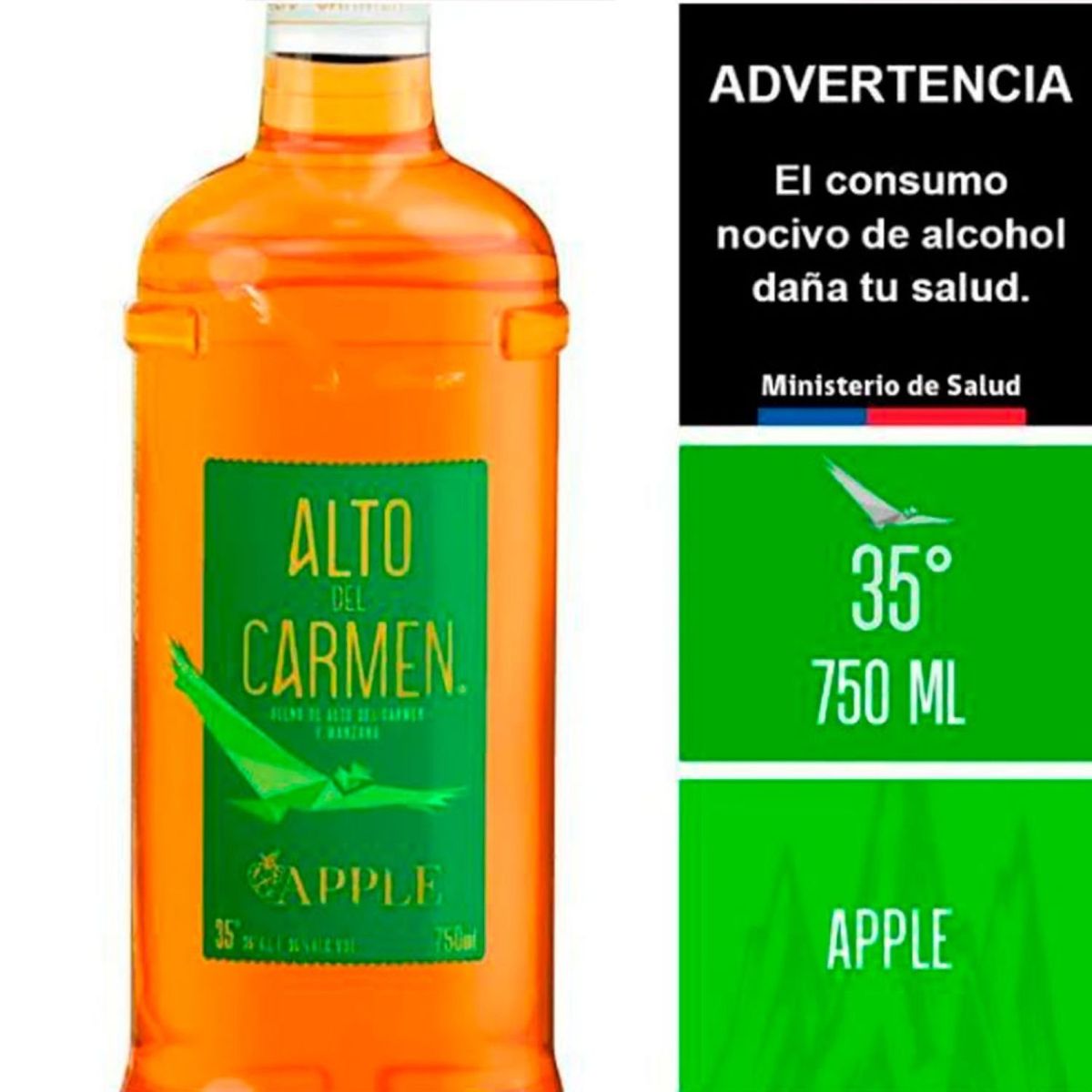 ALTO DEL CARMEN - Pisco Alto de Carmen Apple 35° 750 ml