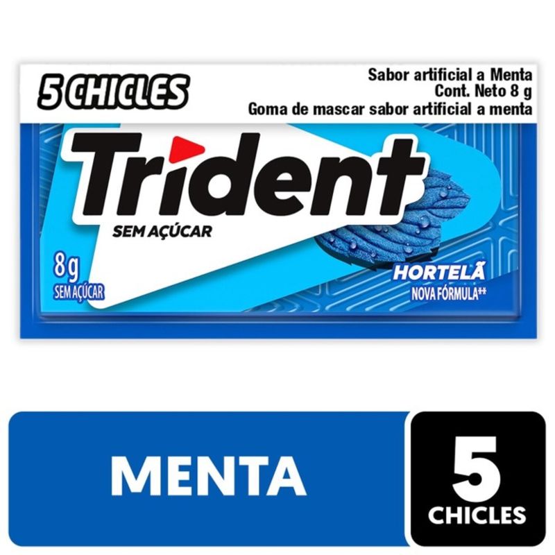 TRIDENT - Chicle Trident Sabor Menta 8 g
