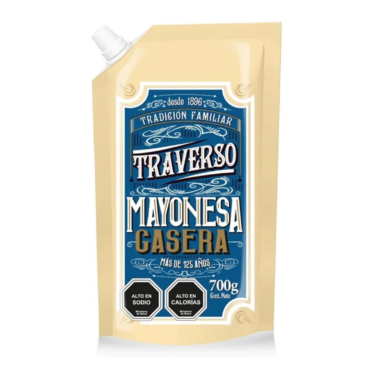 TRAVERSO - Mayonesa Casera Vintage Doypack Traverso 700 g