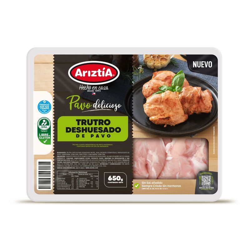 ARIZTIA - Trutro Deshuesado de Pavo Ariztia 650 g