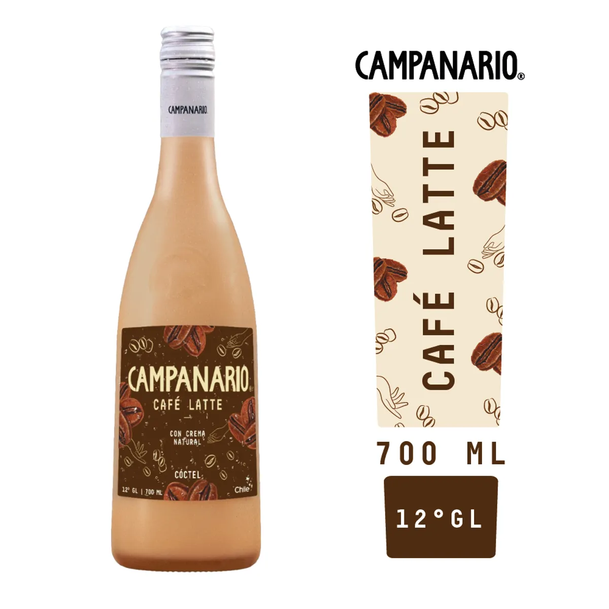 RUTA COCKTAIL - Cóctel Café Latte Campanario 12° 700 ml