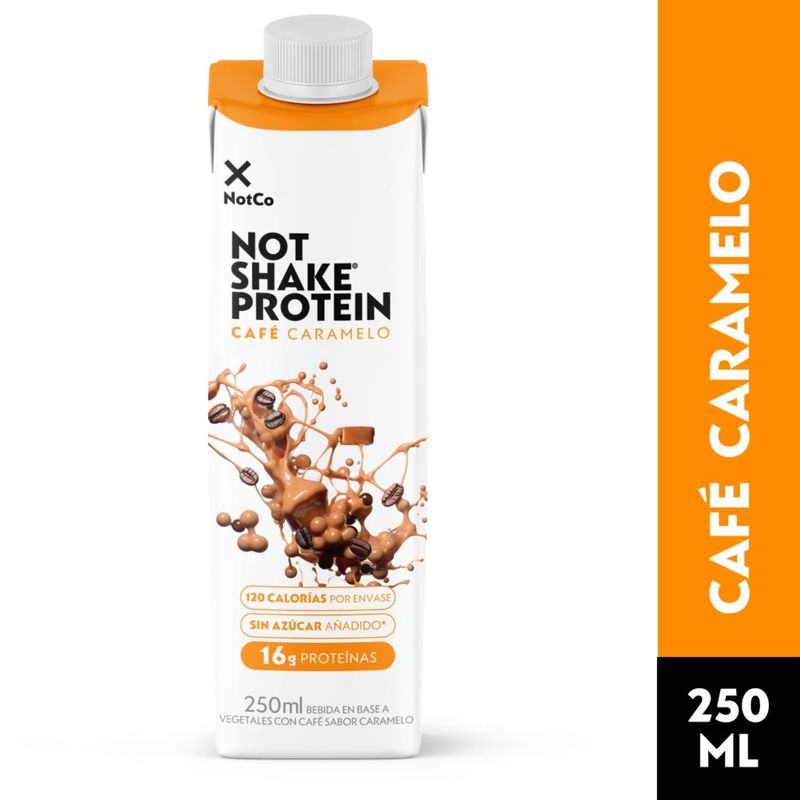 NOT SHAKE PROTEIN - Bebida Vegetal Not Shake Protein Sabor Café Caramelo 250 ml