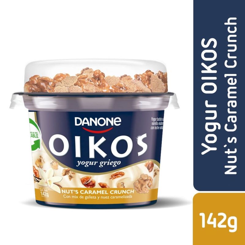OIKOS - Yoghurt Griego Nuts Caramel Crunch Oikos 142 g
