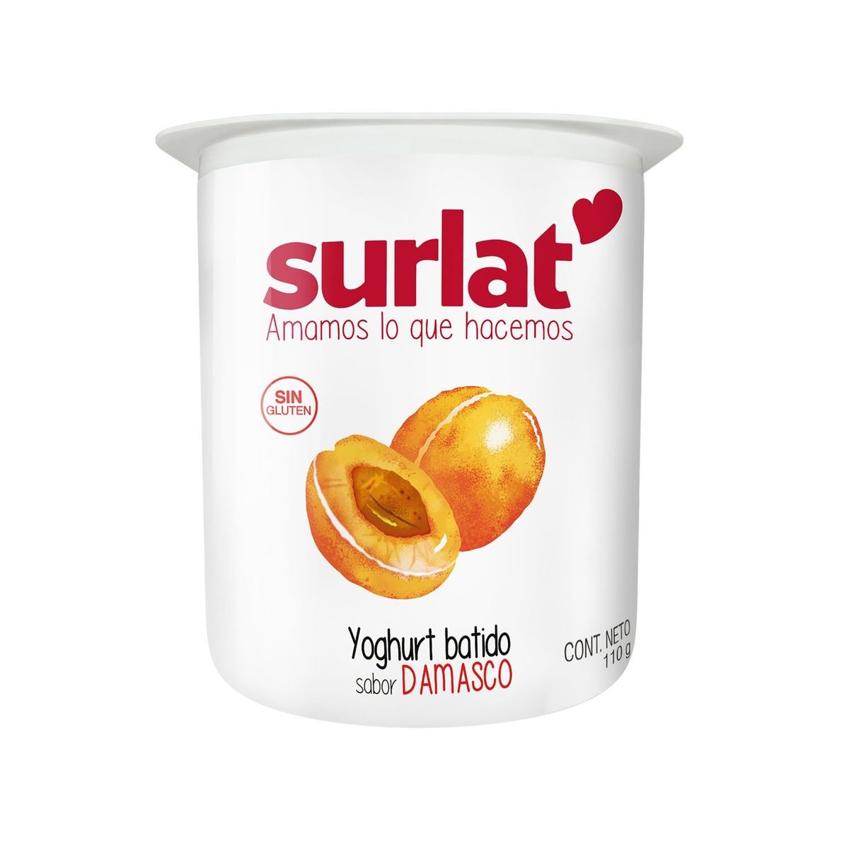 SURLAT - Yoghurt Batido Sabor Damasco Surlat 110 g