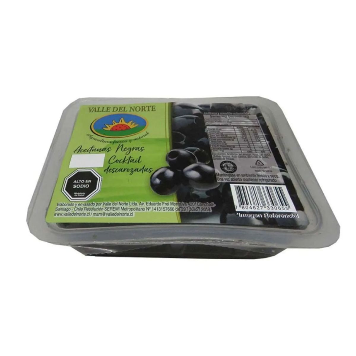 VALLE DEL NORTE - Aceitunas Negras Cocktail Descarozadas Valle del Norte 300 g