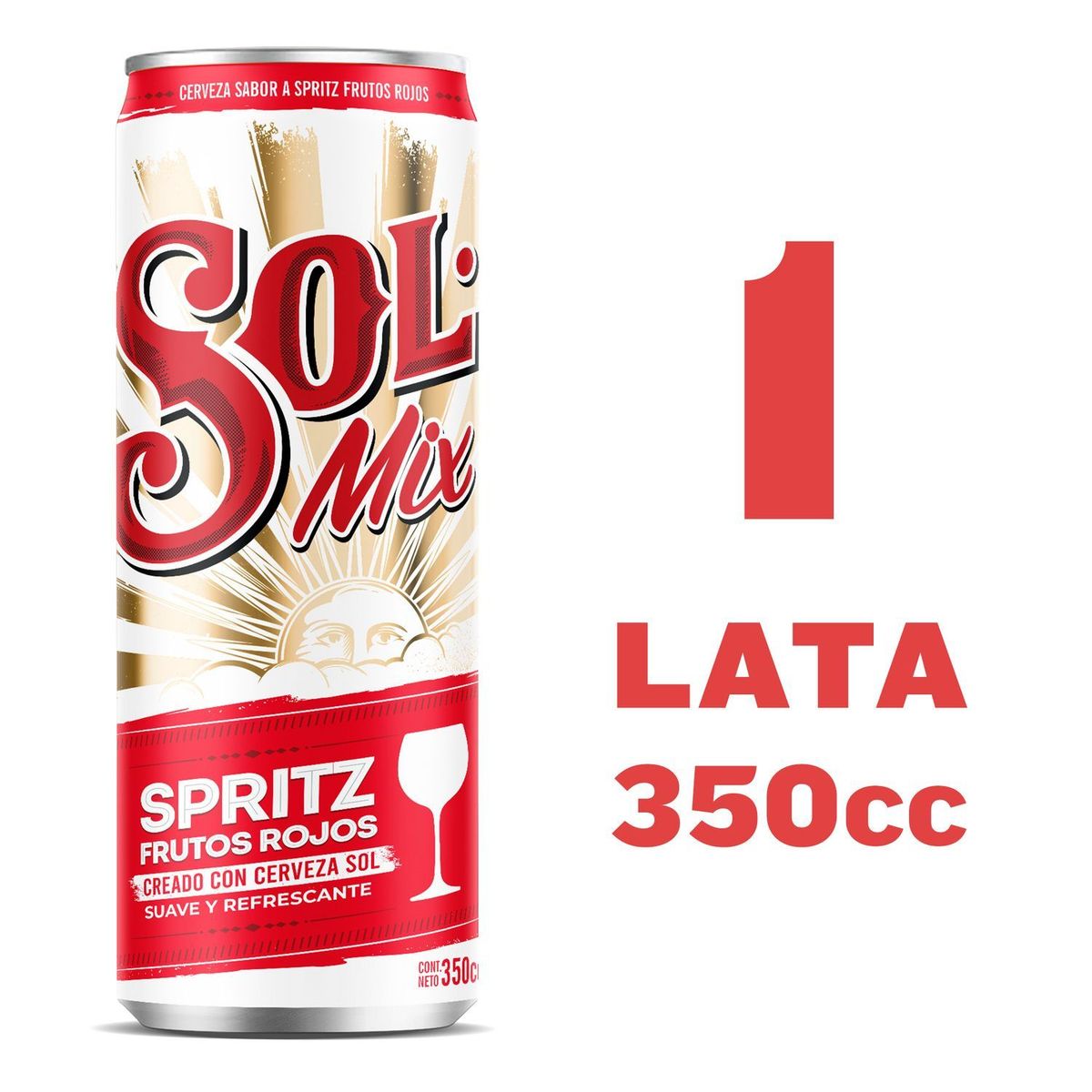 SOL - Cerveza Sol Mix Spritz Frutos Rojos Lata 4.2° 350 ml