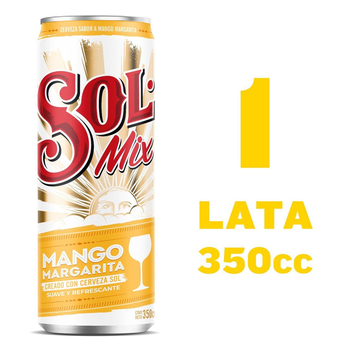 SOL - Cerveza Sol Mix Mango Margarita Lata 4.2° 350 ml