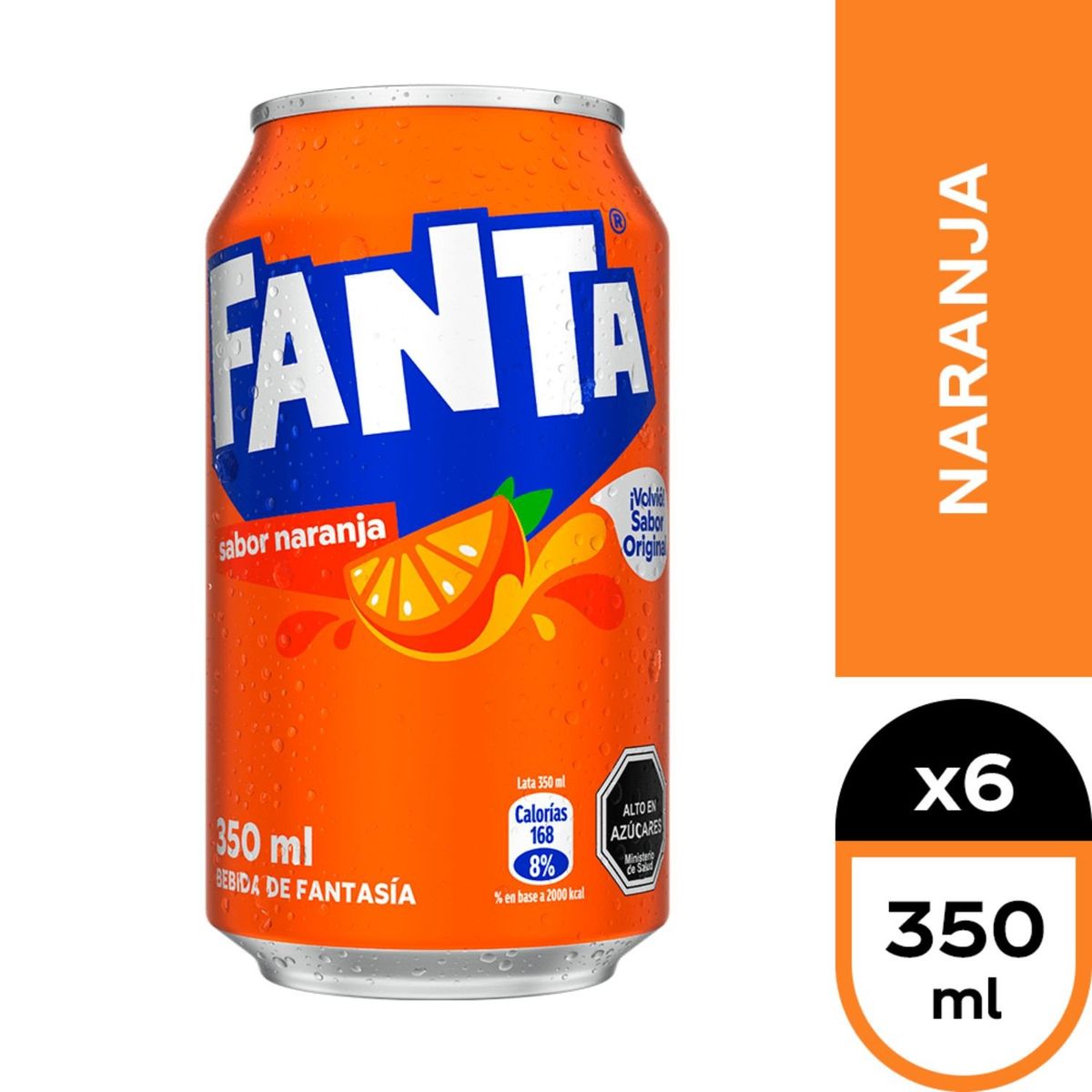 FANTA - Pack Bebida Fanta Original 6 x 340 ml