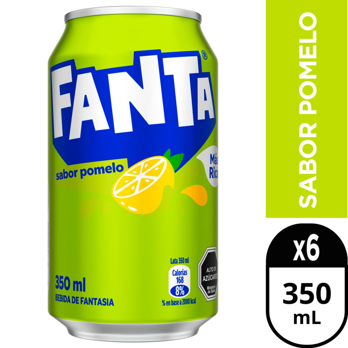 FANTA - Pack Bebida Fanta Pomelo Lata 6 x 350 ml