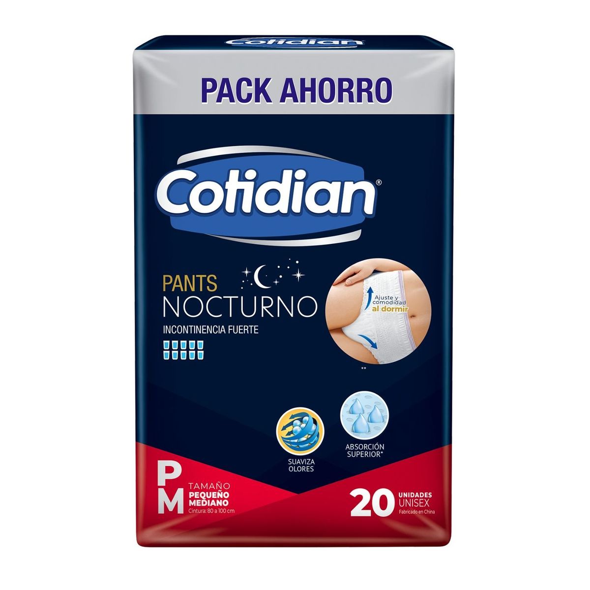 COTIDIAN - Pants Nocturno Adulto Cotidian P/M 20 Un