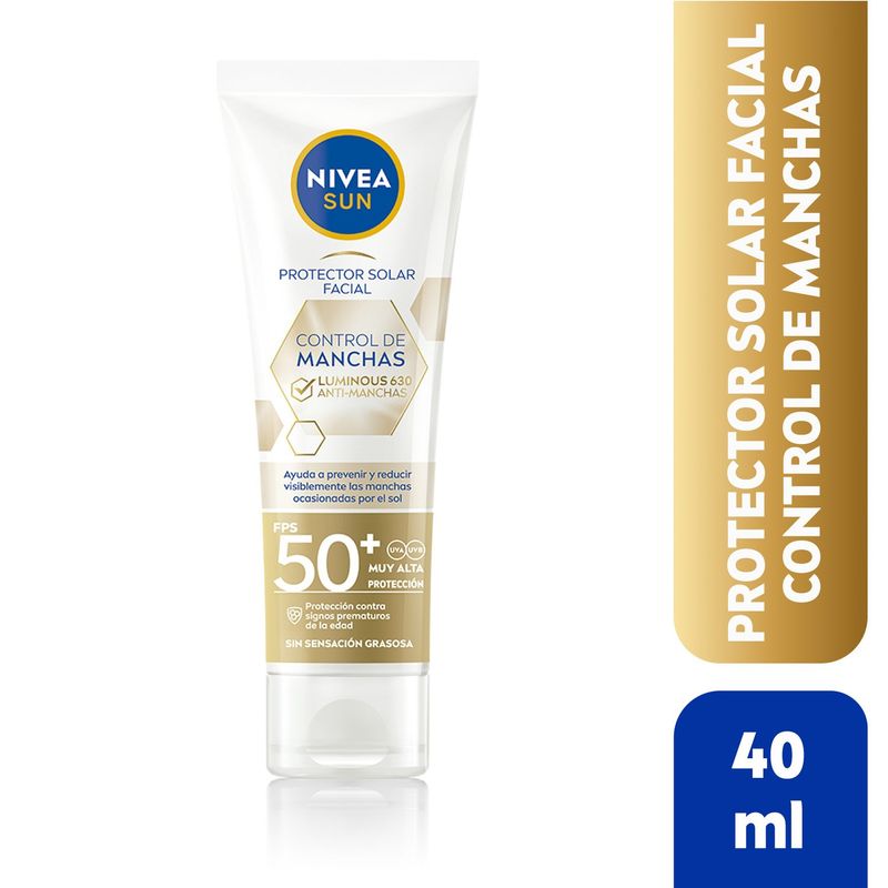 NIVEA - Protector Solar Facial Nivea Luminous FPS 50+ 40 ml