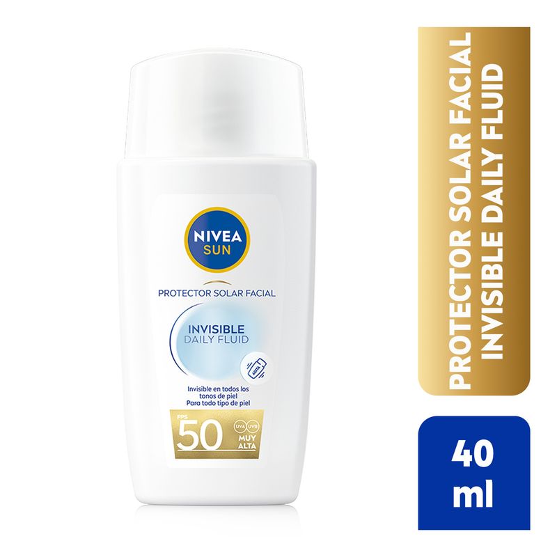 NIVEA - Protector Solar Facial Nivea Invisible FPS 50+ 40 ml
