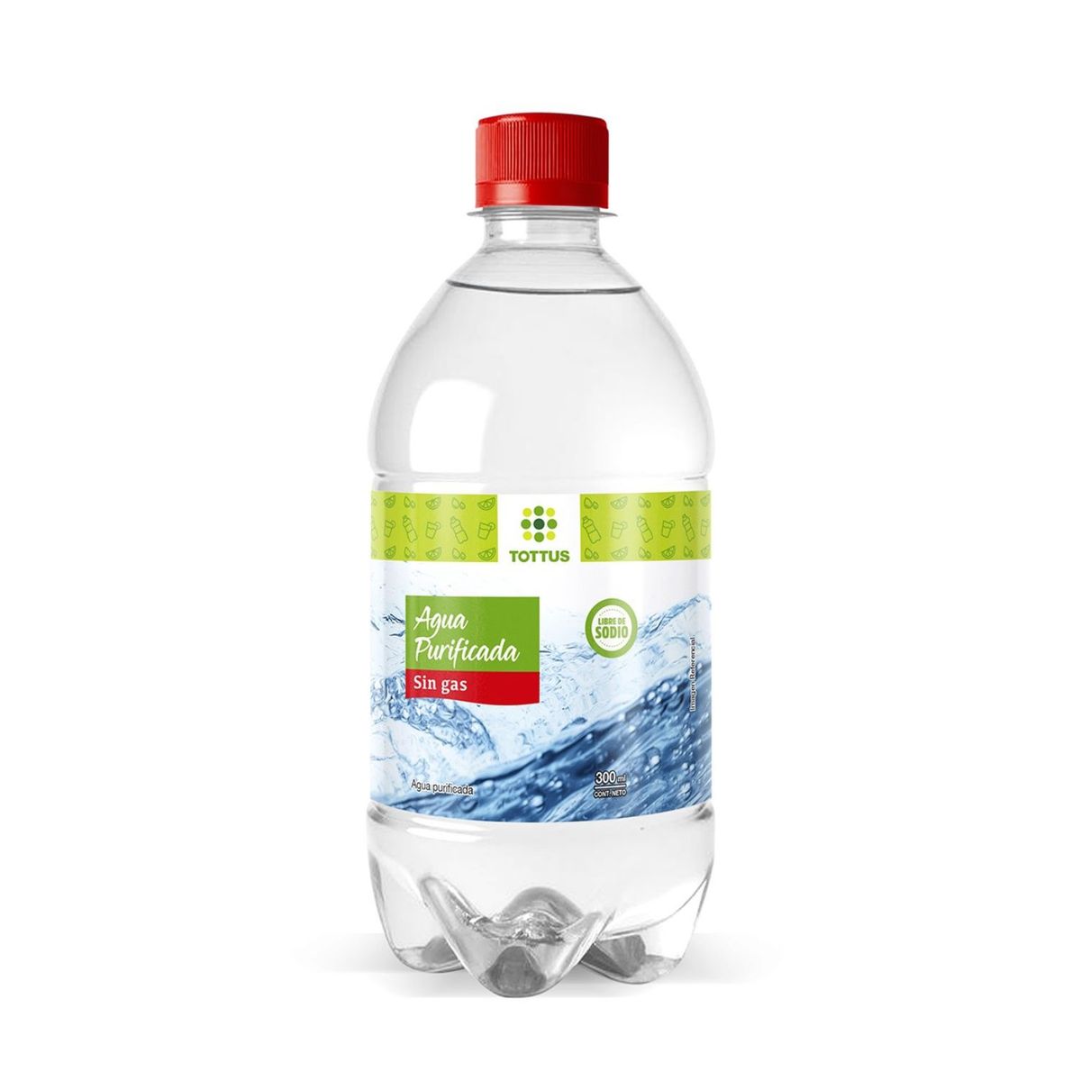 TOTTUS - Agua Purificada Sin Gas Tottus 300 ml