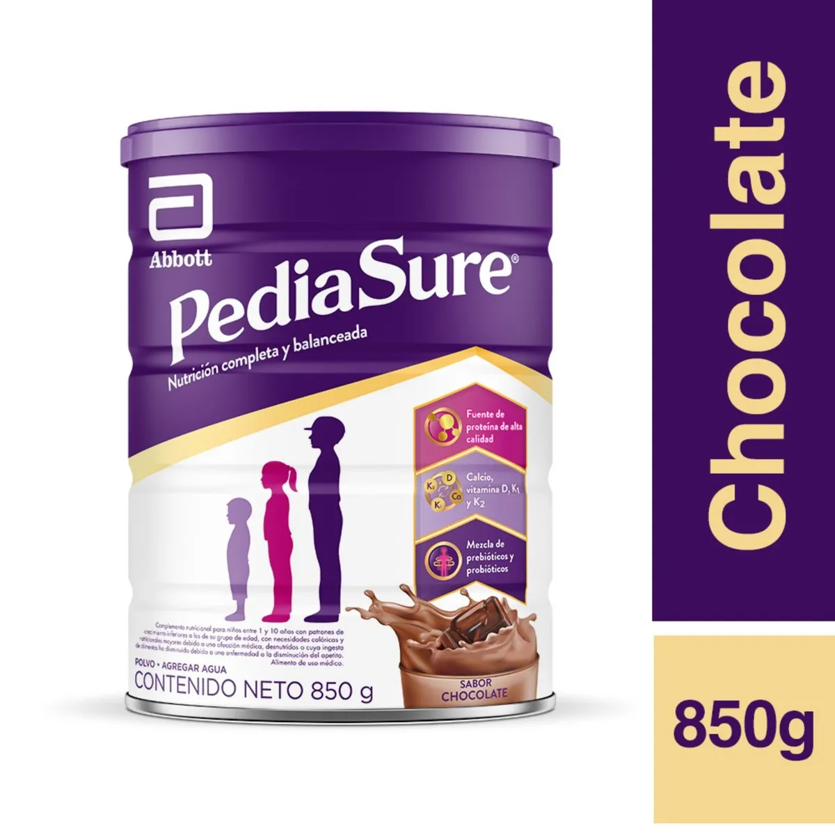 PEDIASURE - Complemento Nutricional Pediasure Sabor Chocolate 850 g