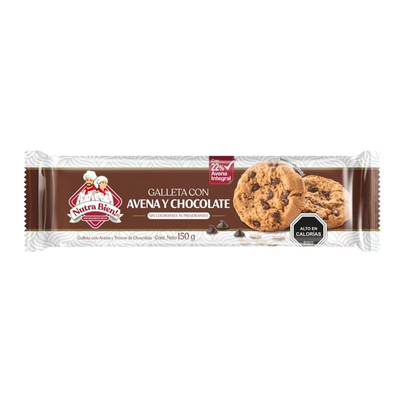 NUTRA BIEN - Galleta con Avena y Chocolate Nutra Bien 150 g