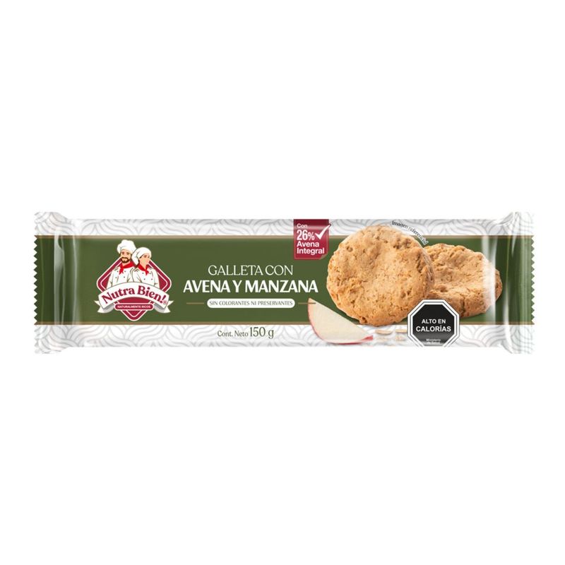NUTRA BIEN - Galleta con Avena y Manzana Nutra Bien 150 g