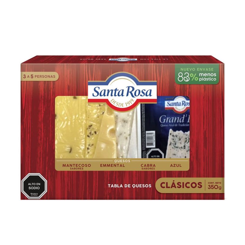SANTA ROSA - Tabla de Quesos Clásicos Santa Rosa 350 g
