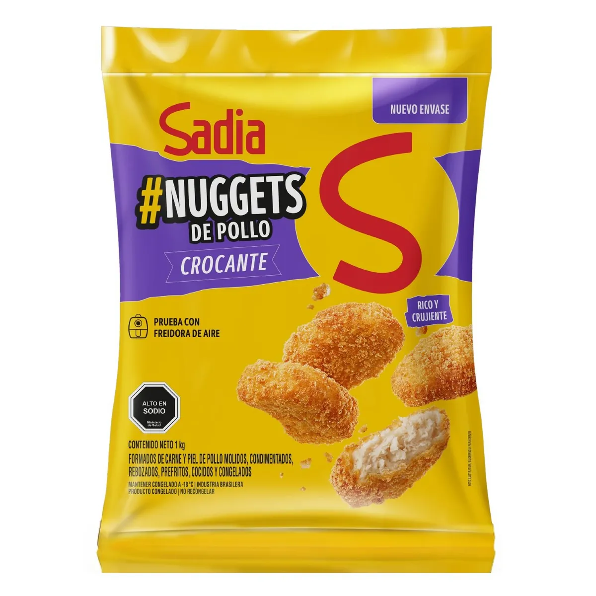 SADIA - Nuggets de Pollo Crocante Congelados Sadia 1 Kg
