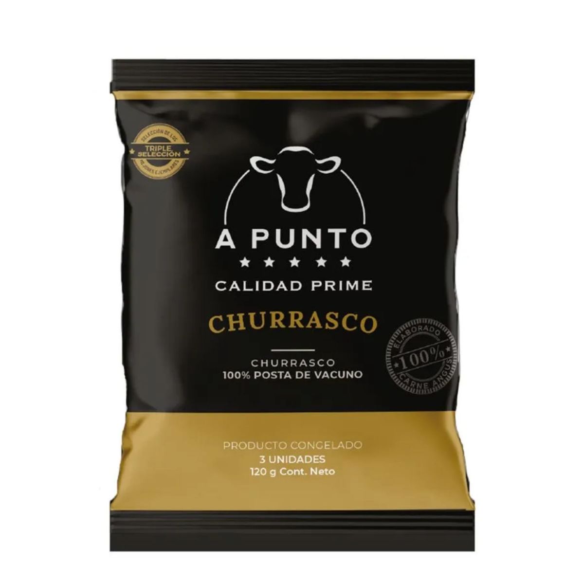 A PUNTO - Churrascos de Vacuno Congelados A Punto 3 x 40 g