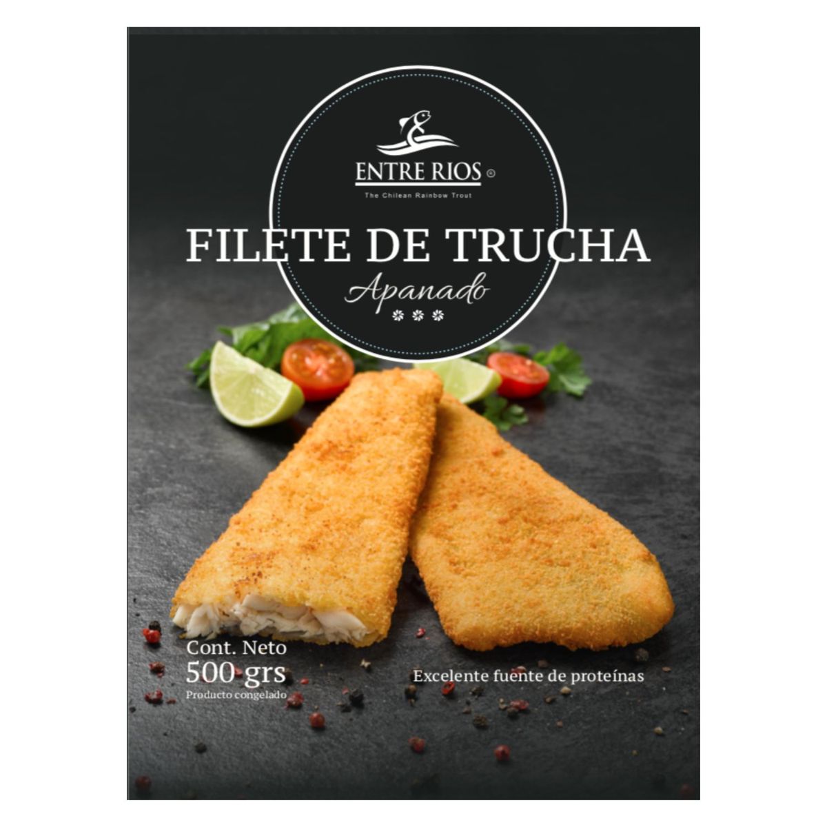 ENTRE RIOS - Filetes de Trucha Apanados Congelados Entre Rios 500 g