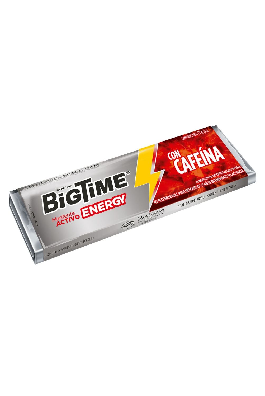 CHICLE ENERGY BIG TIME 11 GR | Tottus Chile
