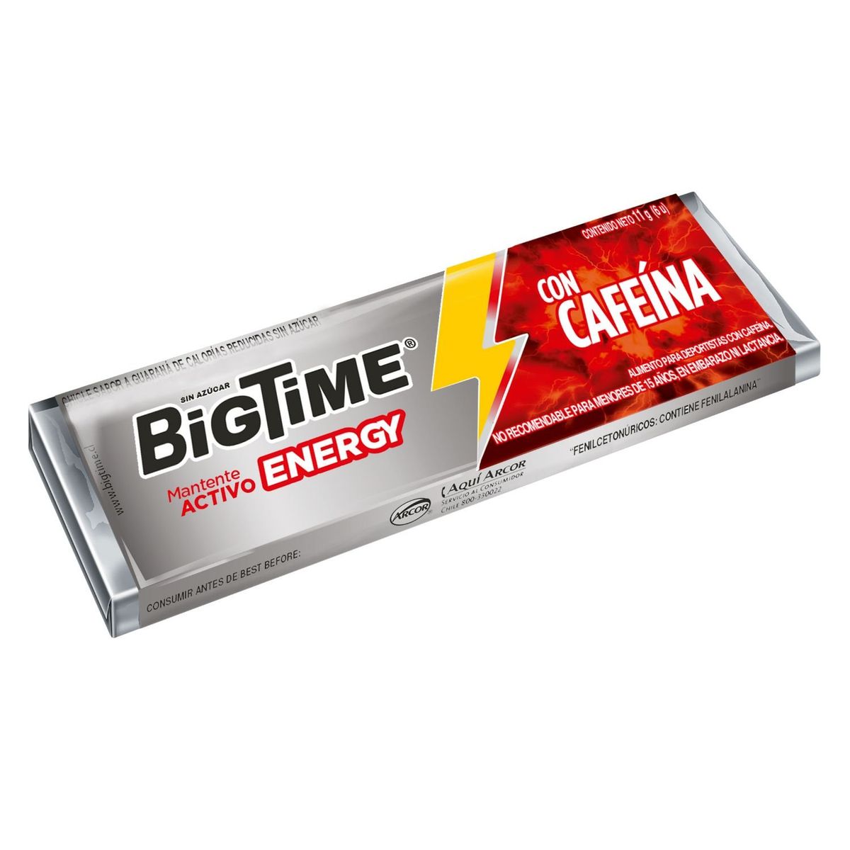 BIGTIME - CHICLE ENERGY BIG TIME 11 GR
