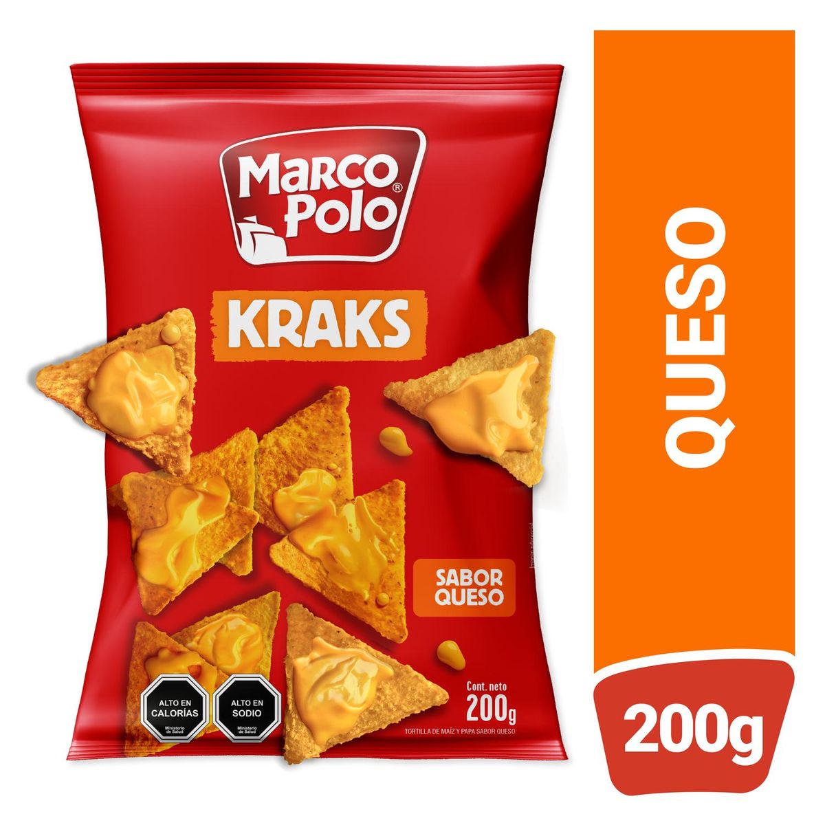 MARCO POLO - Tortillas Kraks Sabor Queso Marco Polo 200 g