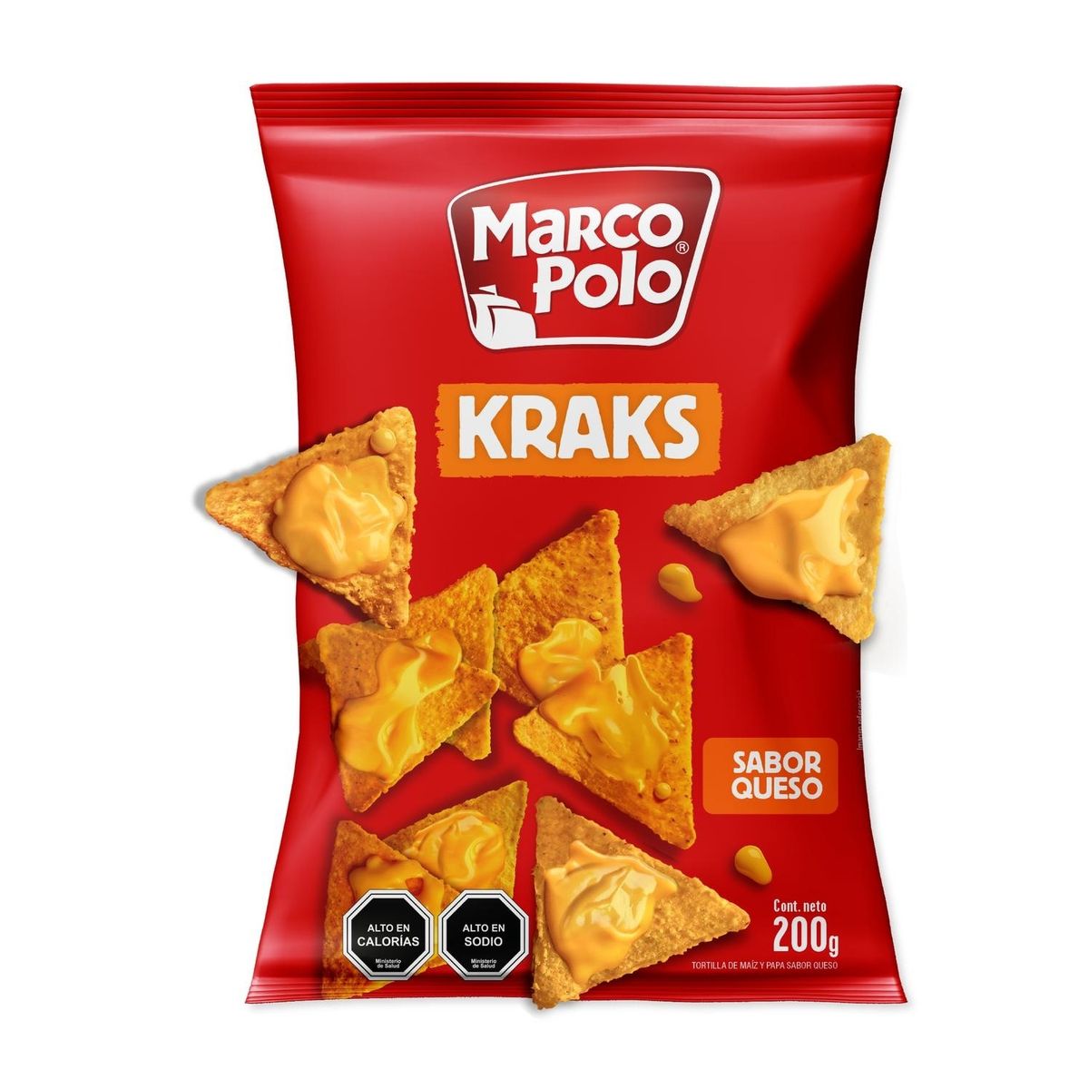 MARCO POLO - Tortillas Kraks Sabor Queso Marco Polo 200 g